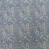 Duck egg blue small floral cotton fabric